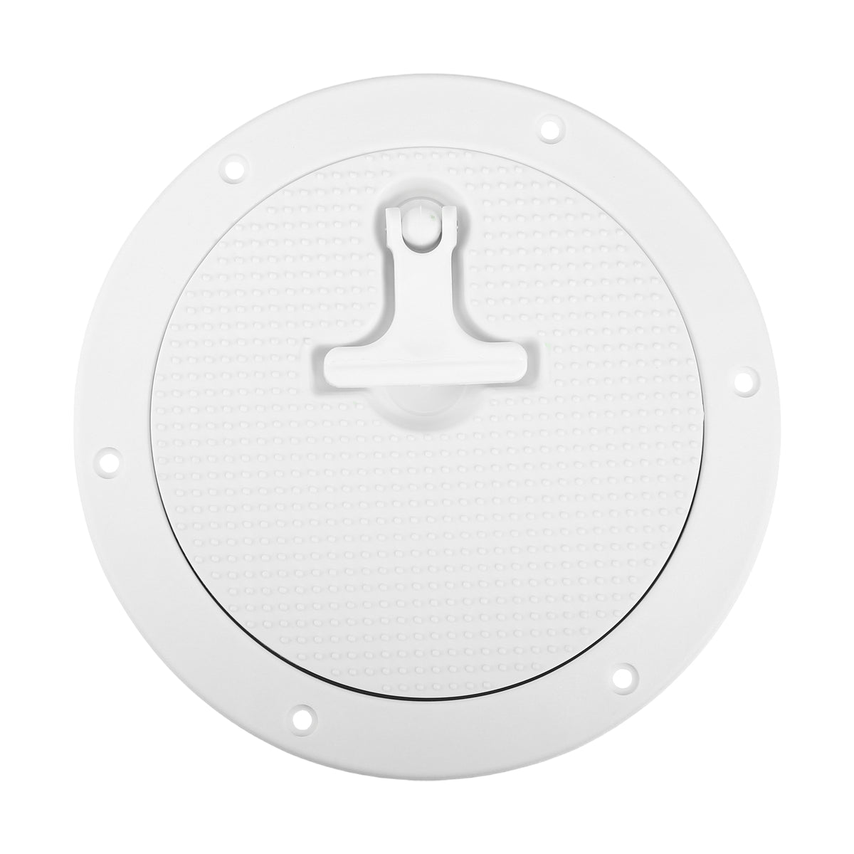 6" Boat Inspection Deck Plate Hatch White Nylon with T-handle Pre-drilled Holes M8733
