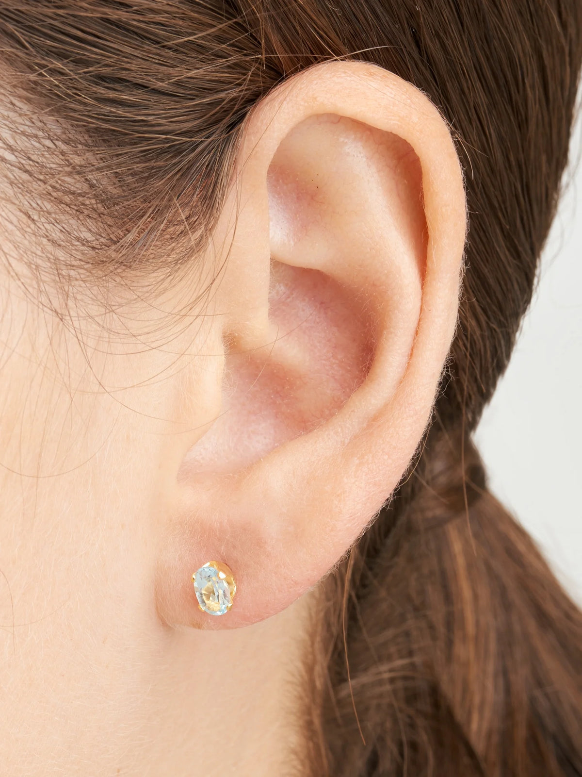 18K Gold over Sterling Silver Stud Earring Set A62540