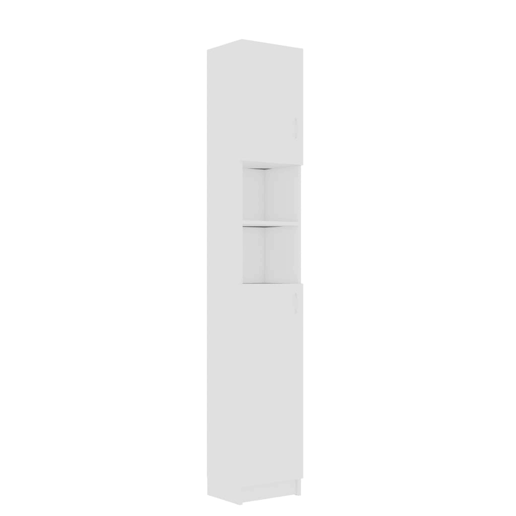 White and Sonoma Oak Bathroom Cabinet Chipboard R395770