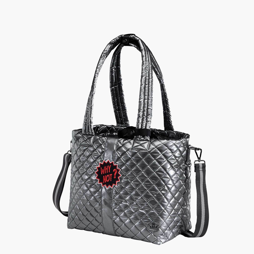 Kitchen Sink Tote Gunmetal Silver D6041