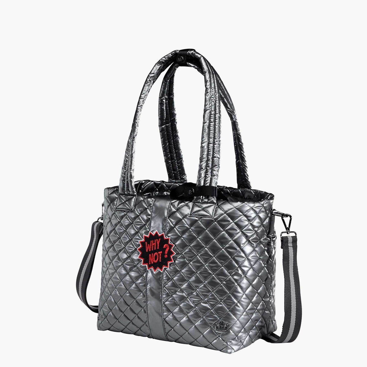 Kitchen Sink Tote Gunmetal Silver D6041