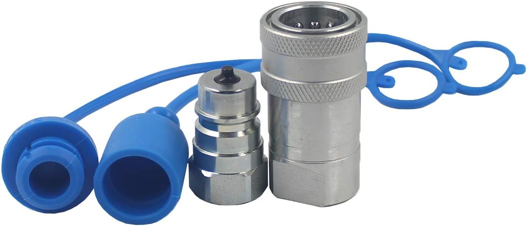 1/2'' Ag ISO5675 Carbon Steel Hydraulic Quick Connect Tractor Coupling with Dust Cap L413