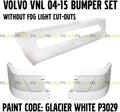 White Bumper Set Corner Left Right Center 3PCS Z2304