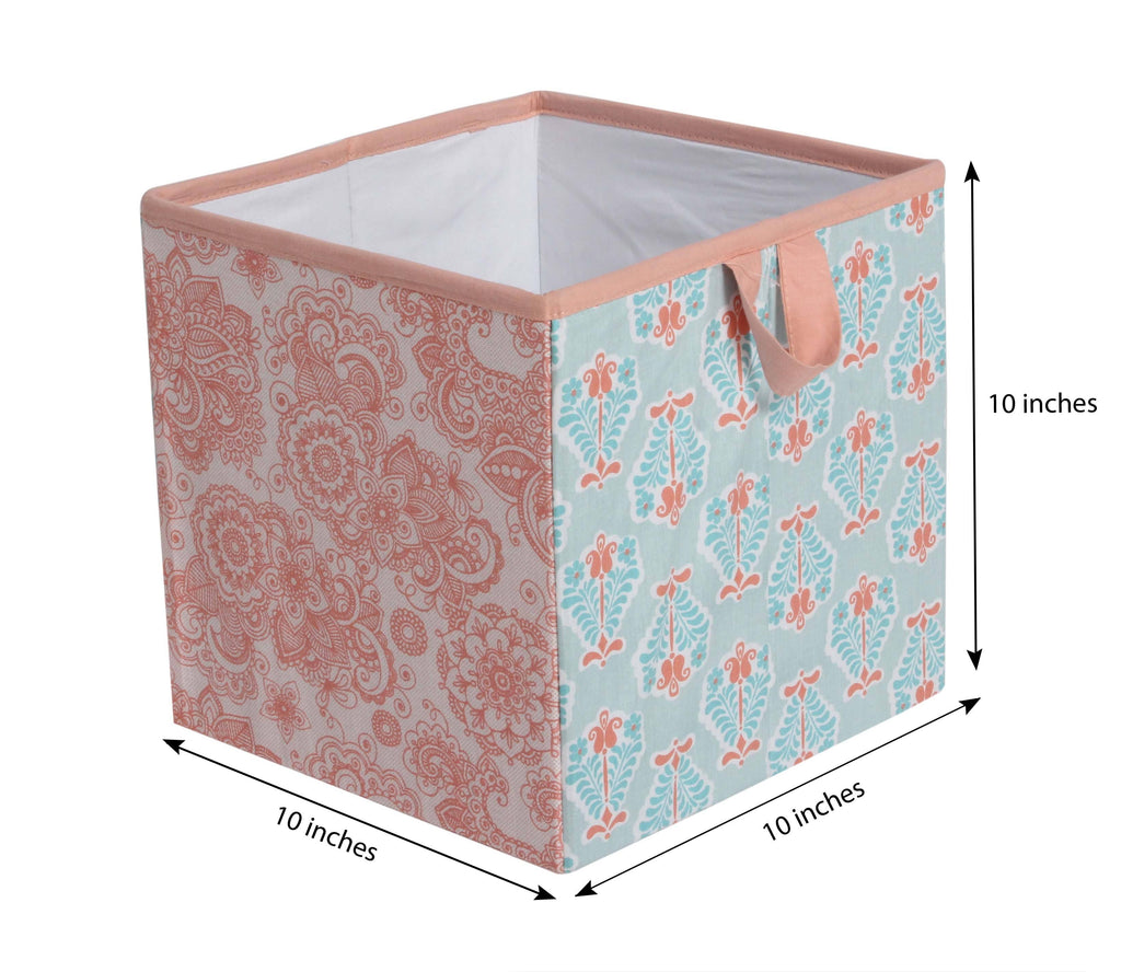 Paisley Kids Storage Laundary Hamper with Wooden Frame and Mesh Liner S67204