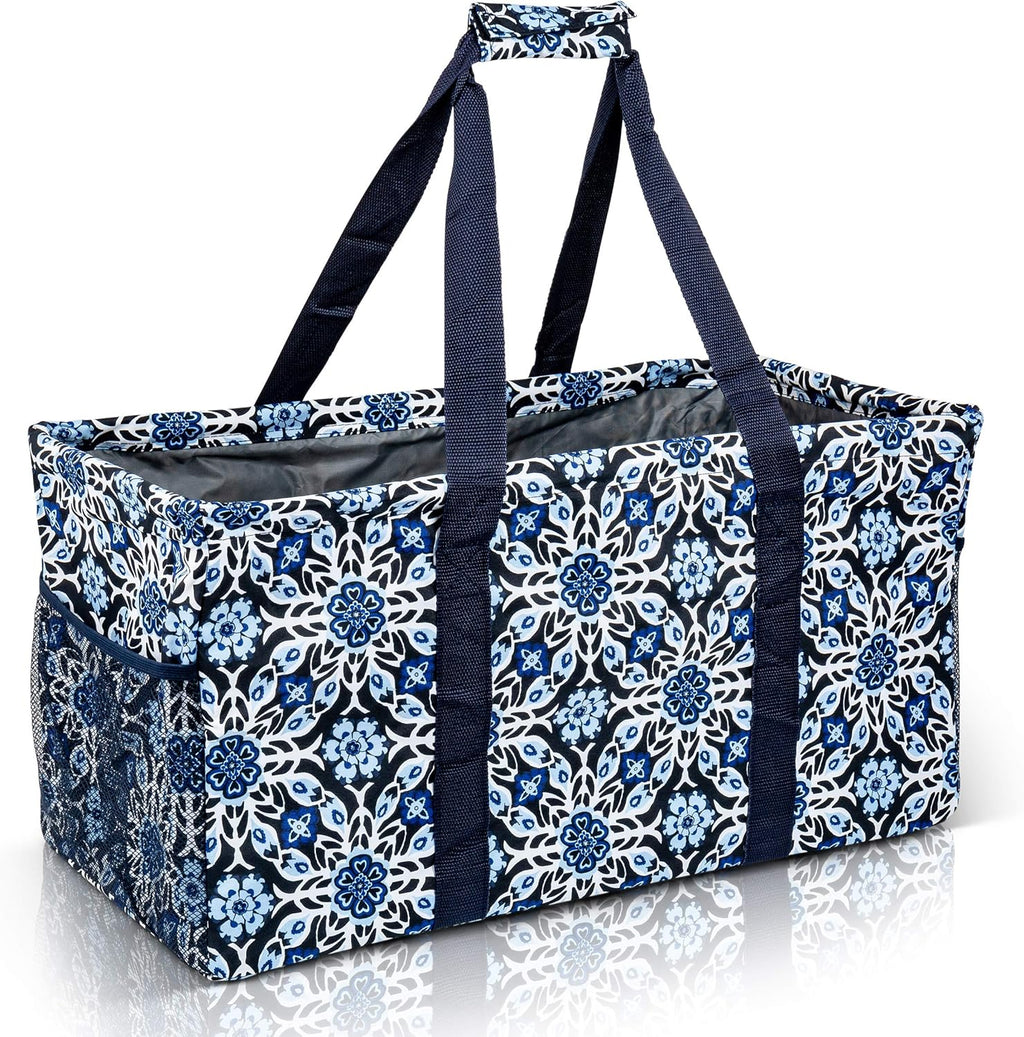 Oversized Collapsible Canvas Utility Tote Bag H364452