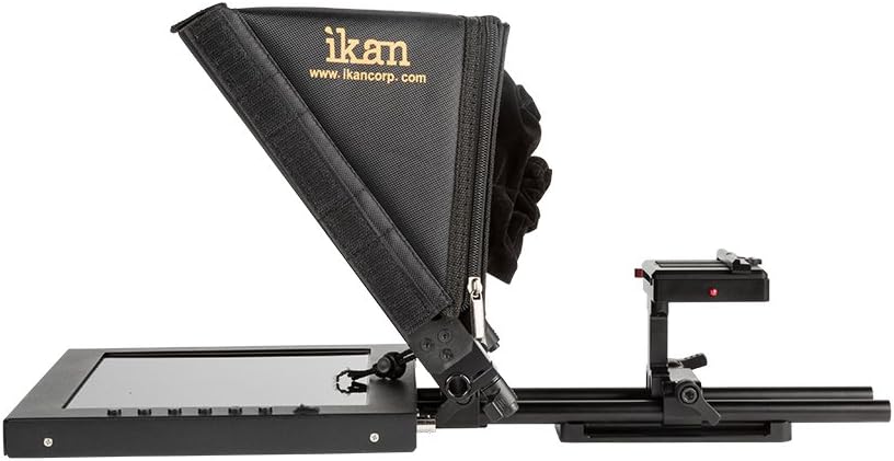 12-inch Portable Teleprompter Kit with Adjustable Glass Frame - Black P56036
