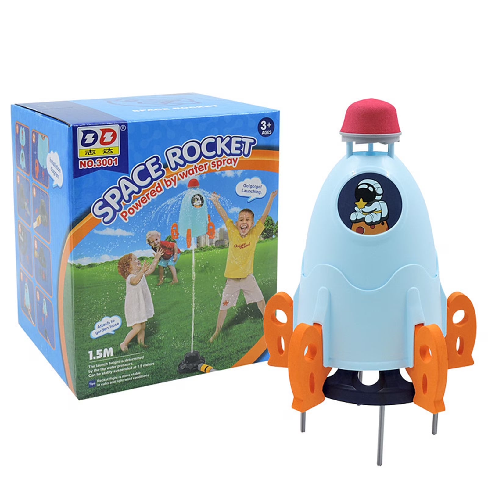 Water Spray Rocket Sprinkler Outdoor Toy A97626