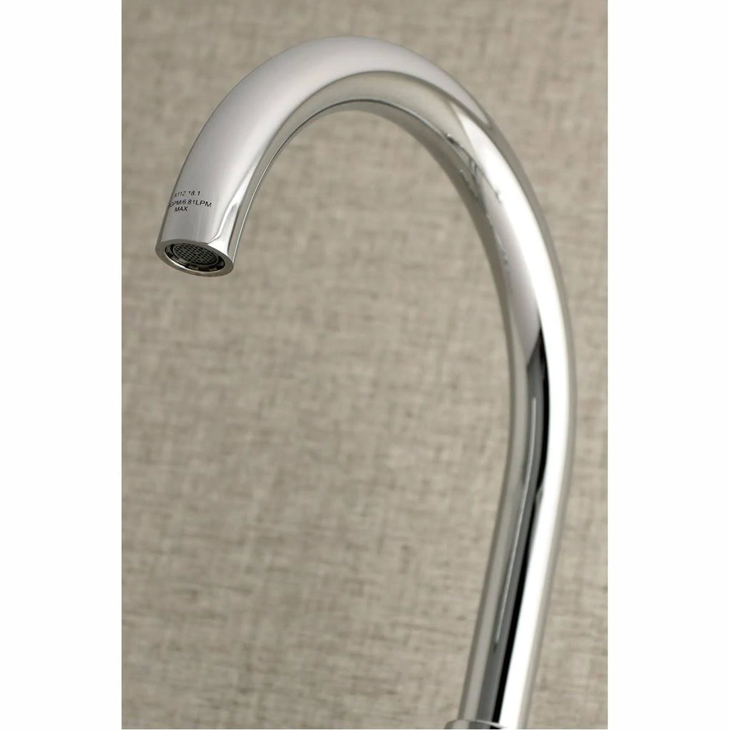 Brushed Nickel Adjustable Center Wall Mount Kitchen Faucet M79898