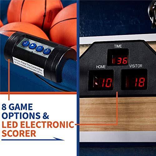 8-Option Interactive Basketball Arcade Game with LED Lights D845642