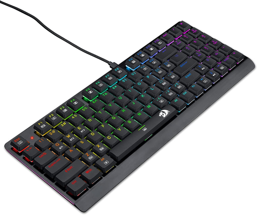 Wireless Bluetooth Mechanical Gaming Keyboard with RGB Backlit Blue Switches D17395