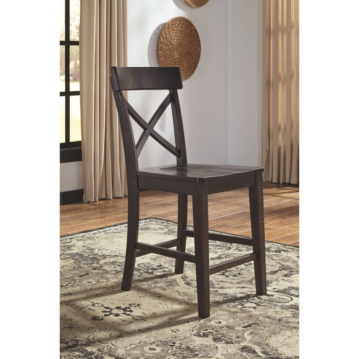 Dark Brown Barstool Set of 2 B671