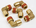 90 Degree Male Elbow Air Brake Fitting 1/2" Tube OD x 1/2" NPT (5 Pack) C27437