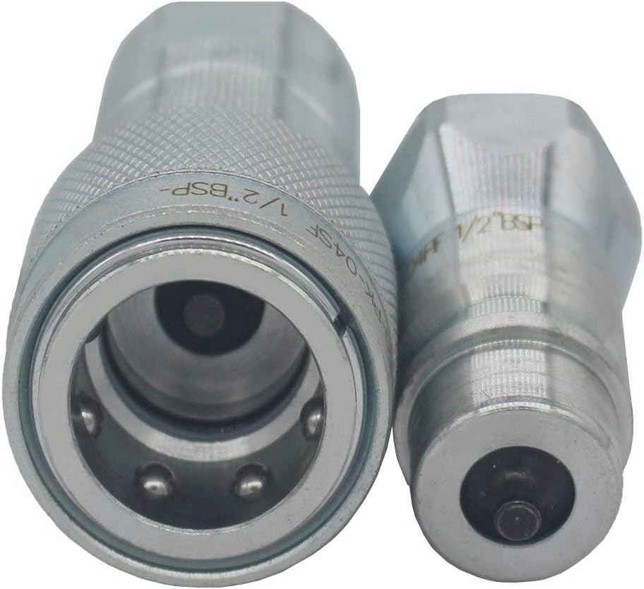 1/2'' Ag ISO5675 Carbon Steel Hydraulic Quick Connect Tractor Coupling with Dust Cap L413