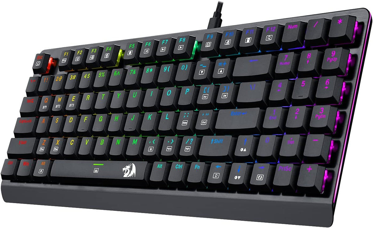 Wireless Bluetooth Mechanical Gaming Keyboard with RGB Backlit Blue Switches D17395