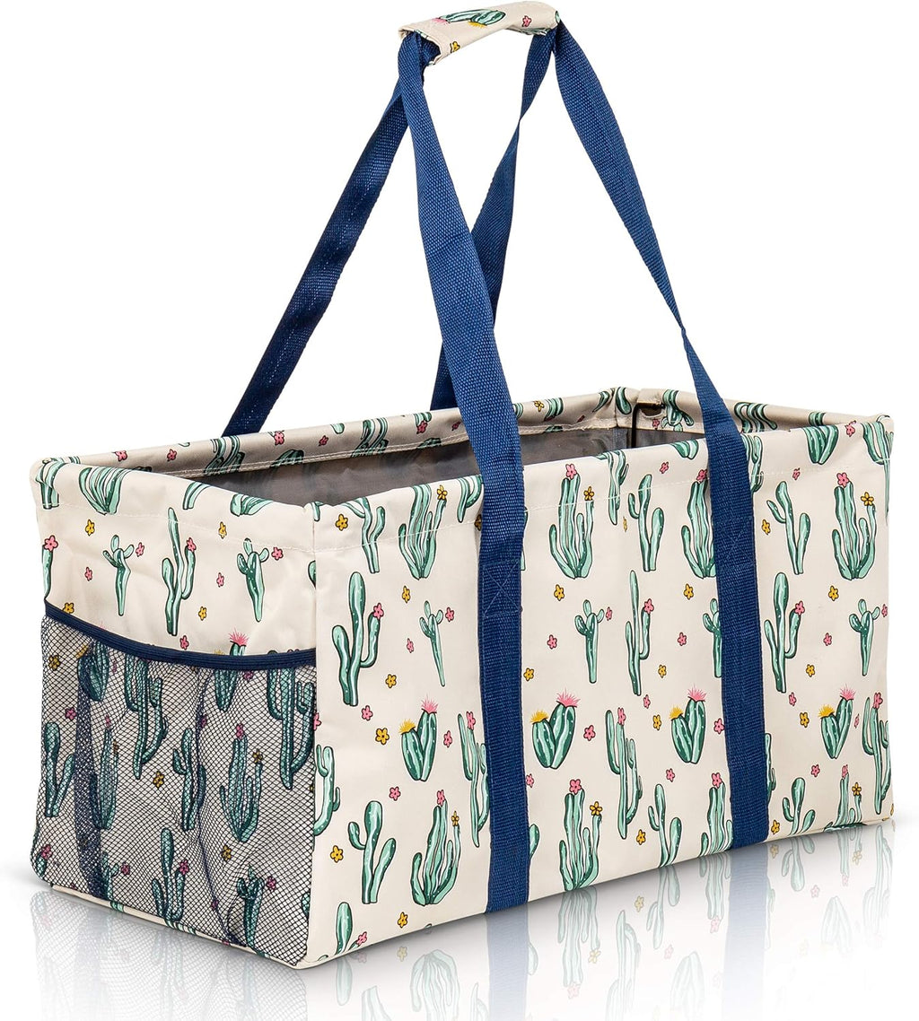 Oversized Collapsible Canvas Utility Tote Bag H364452