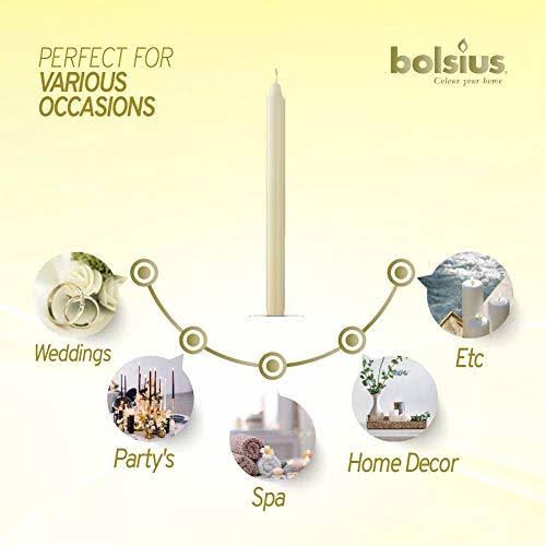 Ivory Table Candle 12 inch N972