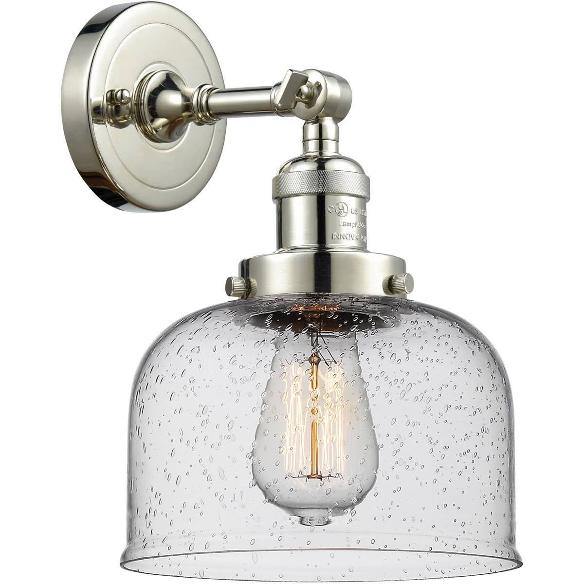 Large Bell 1 Light Sconce LED (Nickel) G124