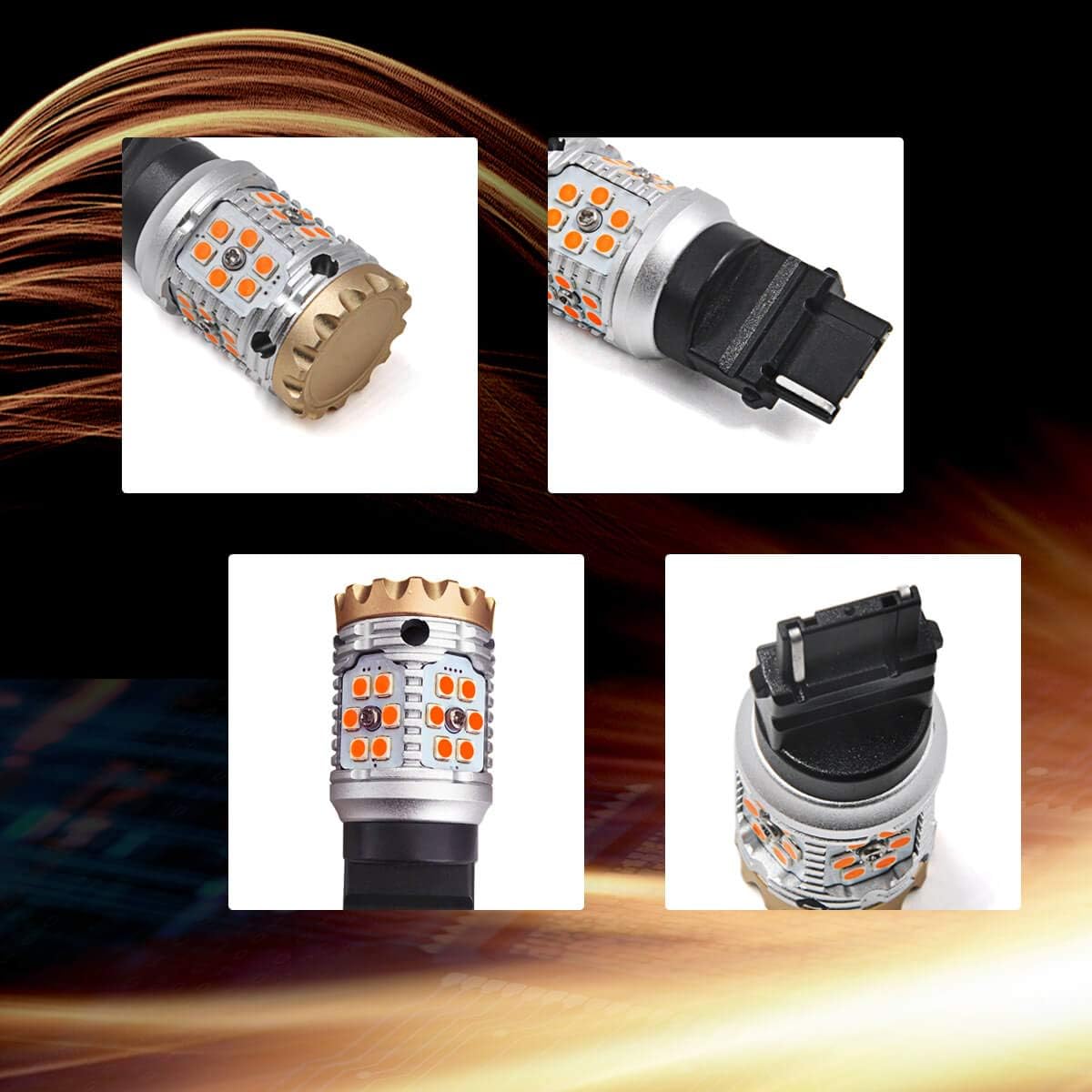 Amber LED Turn Signal Light Bulb (Pack of 2) J256355