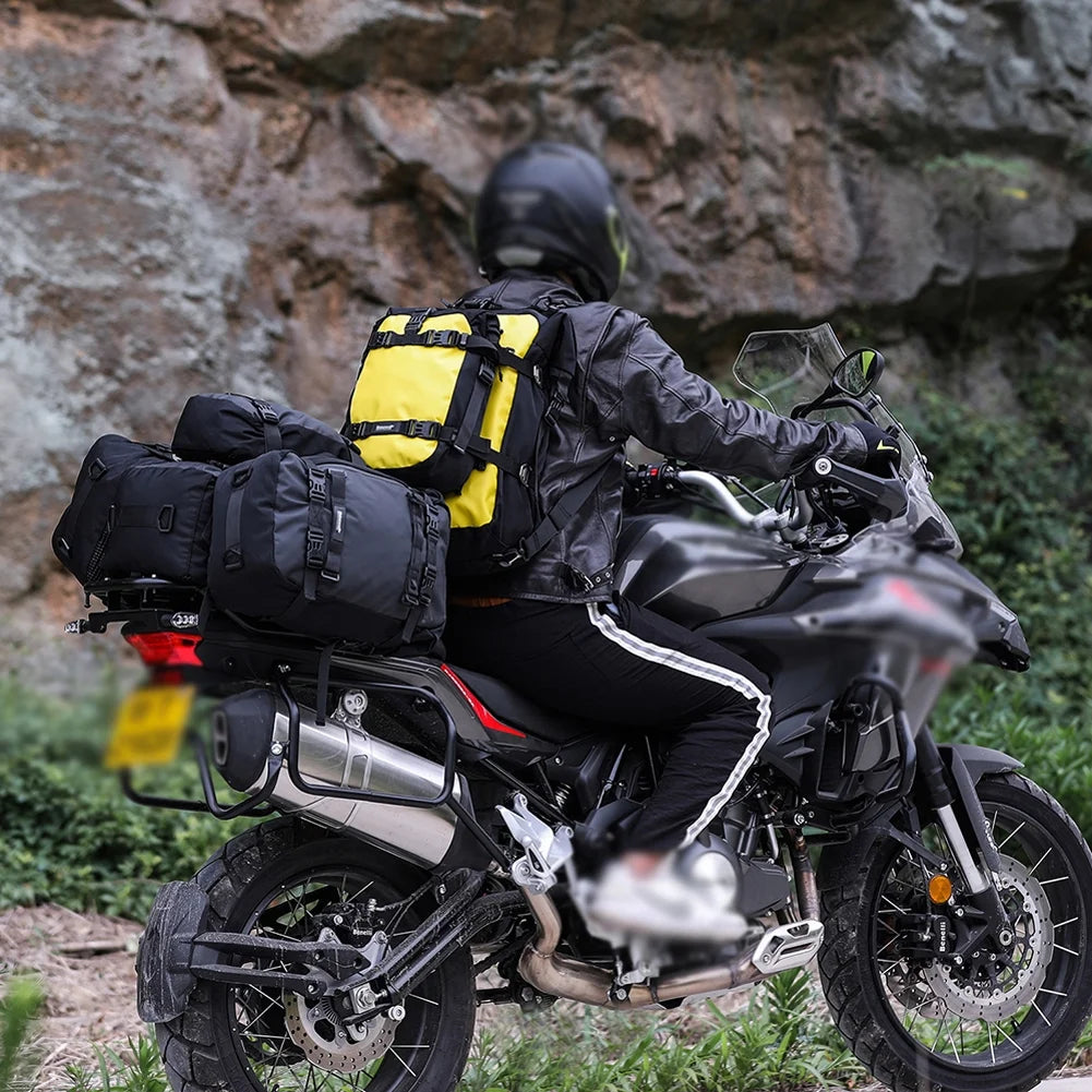 Waterproof Motorcycle Saddle Rack Trunk Luggage Bag H31910
