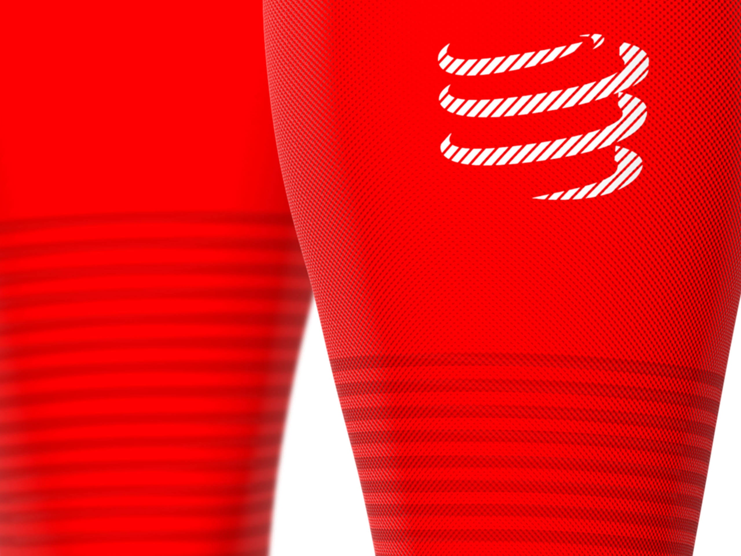 Red Compression Calf Guards F9319