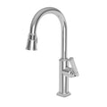 Aged Brass Pull-Down Kitchen Faucet Y706