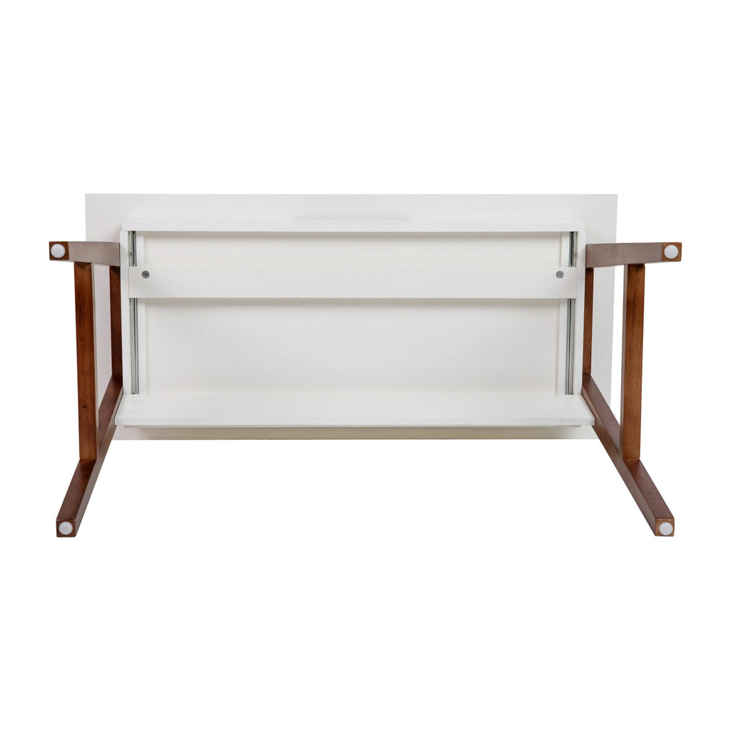 Black Writing Computer Desk with Drawer H95418