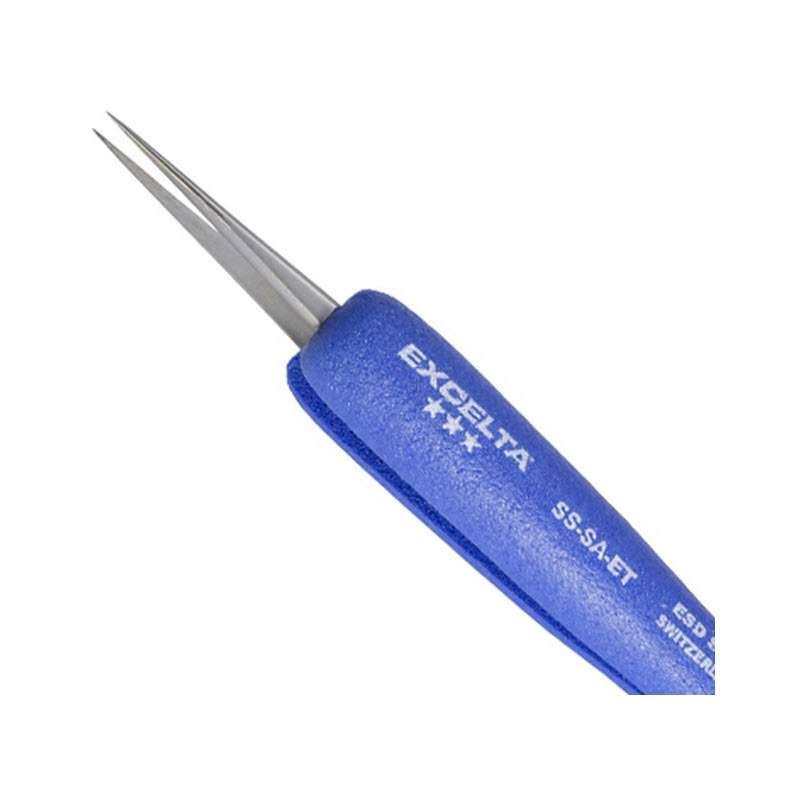 Straight Slim Very Fine Point Anti-Mag Stainless Steel Tweezers N20989