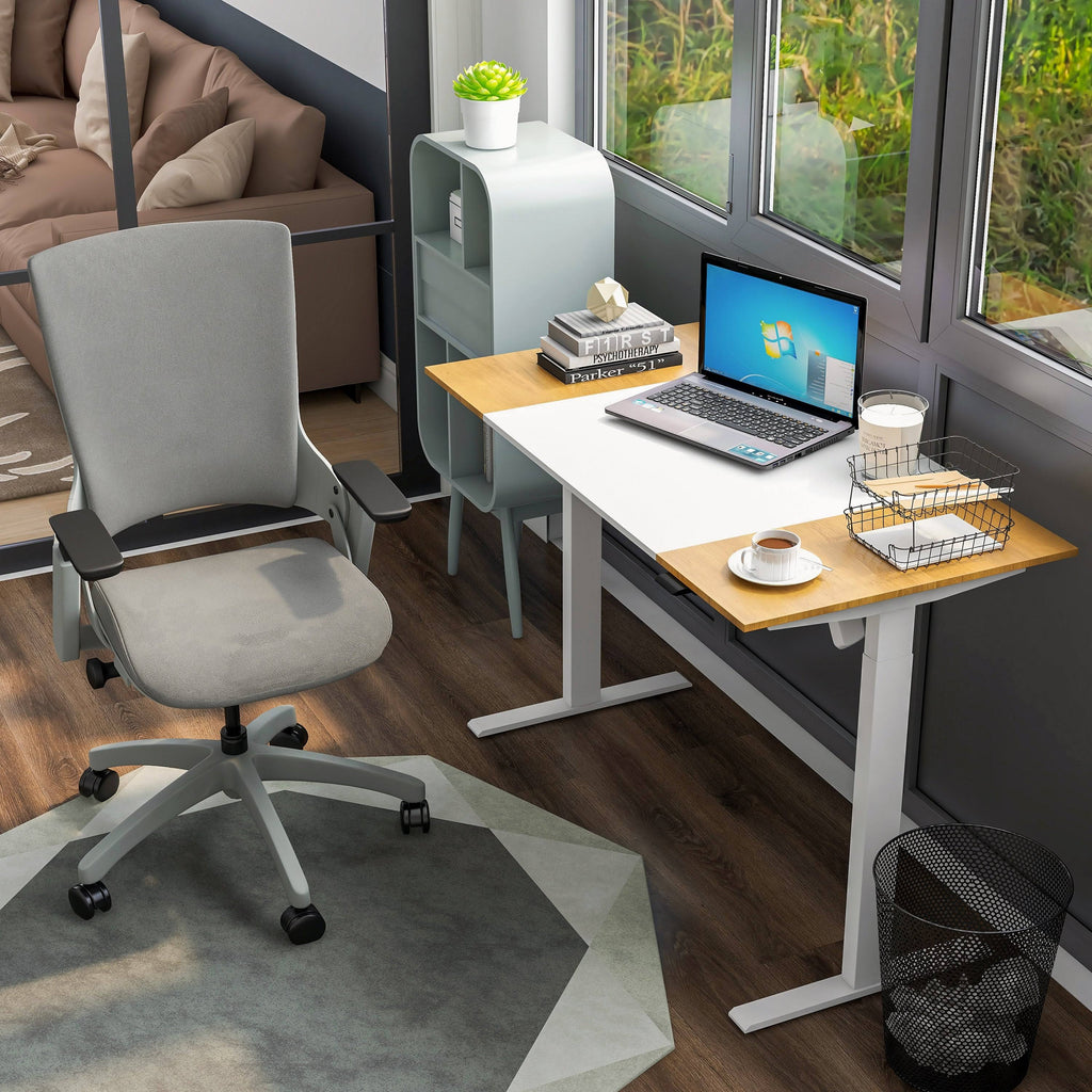 White 2-Piece Desk and Chair Set A983218