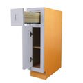 Single Door Single Drawer Light Gray Kitchen Cabinet F889549