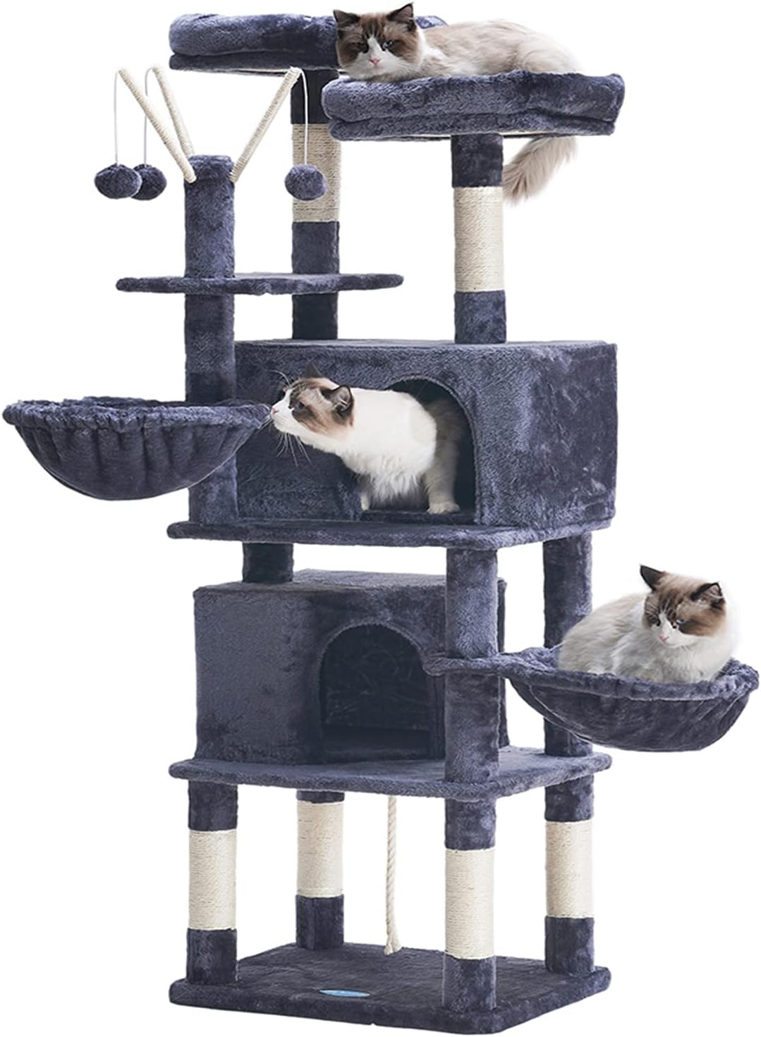 Light Grey Cat Tree with Scratching Posts G5999