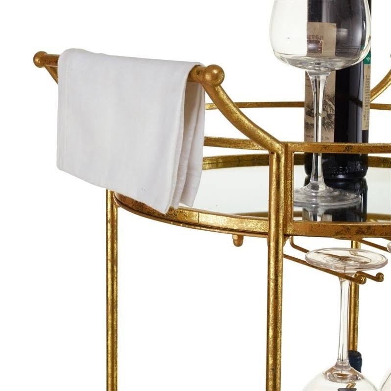 Gold Metal Bar Cart H262