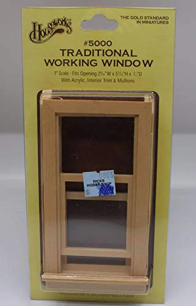 Dollhouse Miniature Traditional Working Window B34058