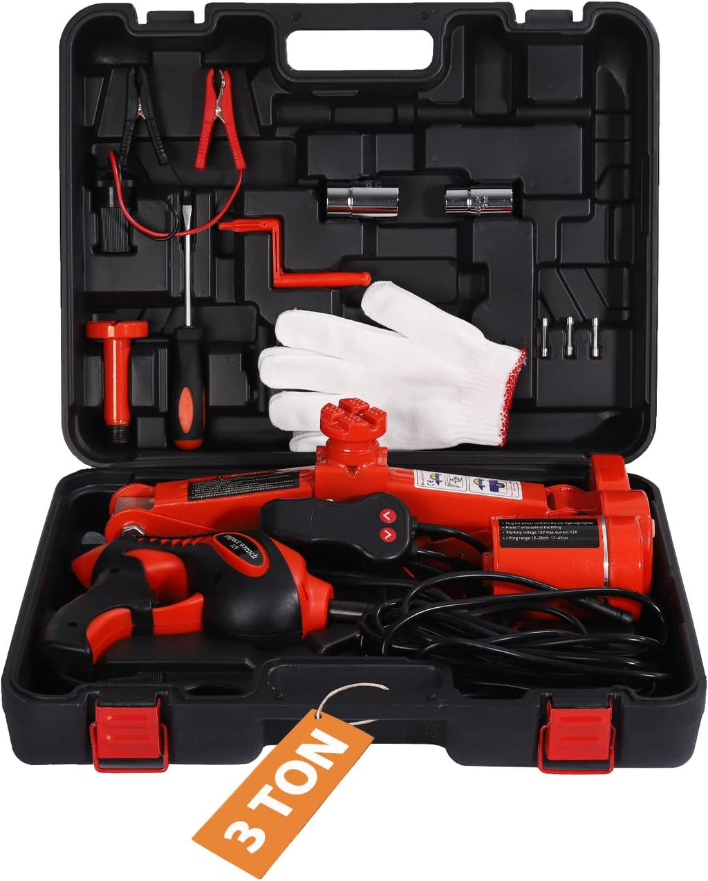 3 Ton Electric Car Floor Jack with Electric Wrench and Tire Inflator Pump T795