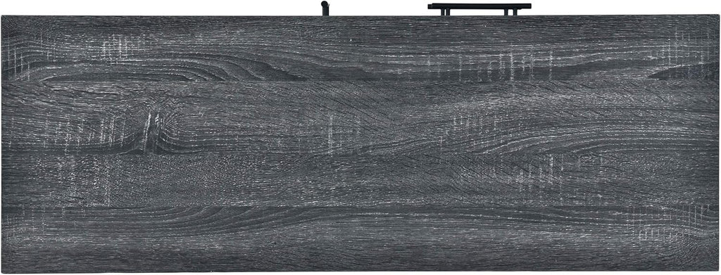 Sonoma Oak Gray Oak Black 6 Shelf Cabinet C6380