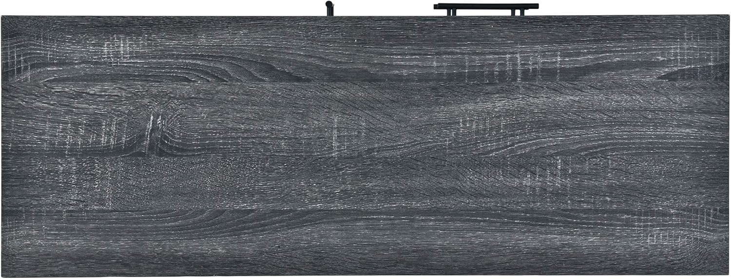 Sonoma Oak Gray Oak Black 6 Shelf Cabinet C6380