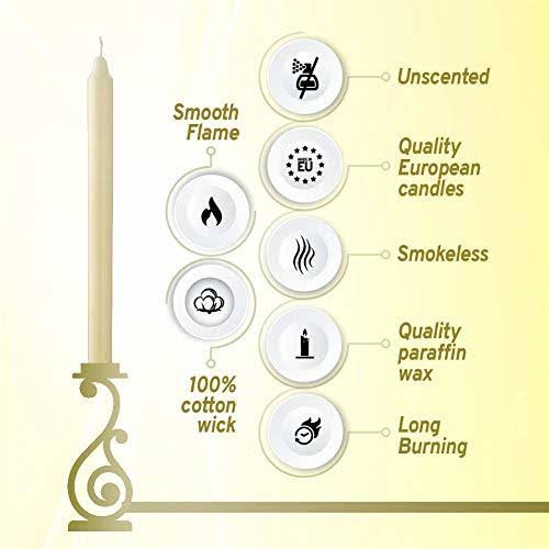 Ivory Table Candle 12 inch N972