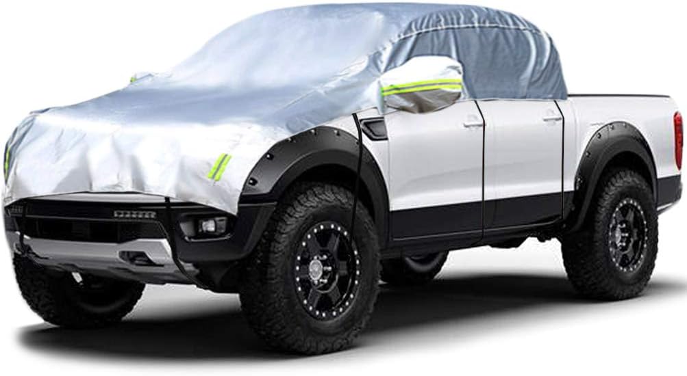 Half Car Cover Waterproof 210D Oxford Fabric K7277