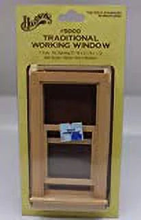 Dollhouse Miniature Traditional Working Window B34058