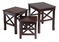 Cappuccino Nesting Table Set Q1175