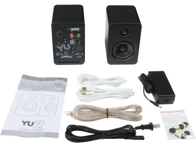 Matte Gray Powered Desktop Speakers V4409