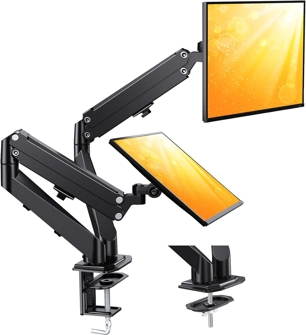 Dual Monitor Stand for 13-30 inch Screens up to 17.6lbs, VESA 75x75mm-100x100mm, Pack of 2 K601