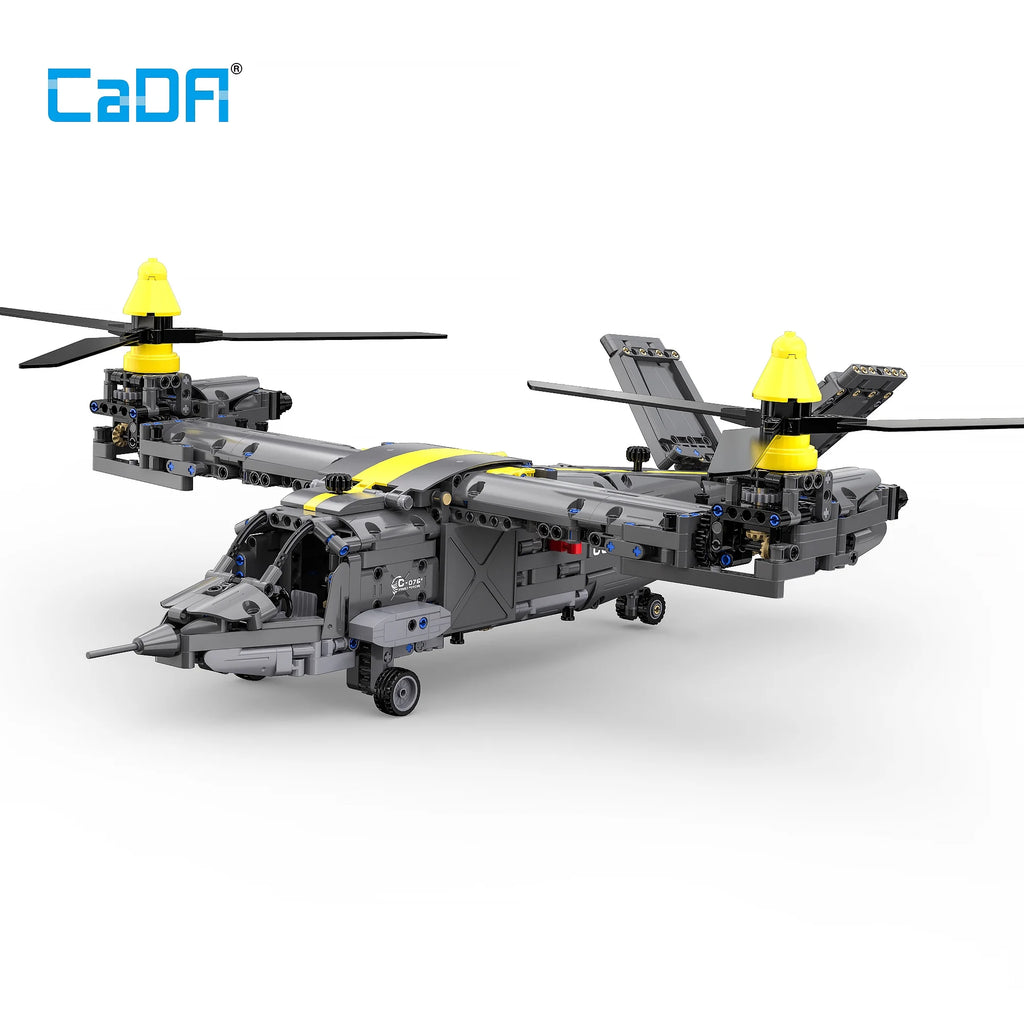 Tiltrotor Aircraft Model Building Block Toy (1424 Pieces) Y5782