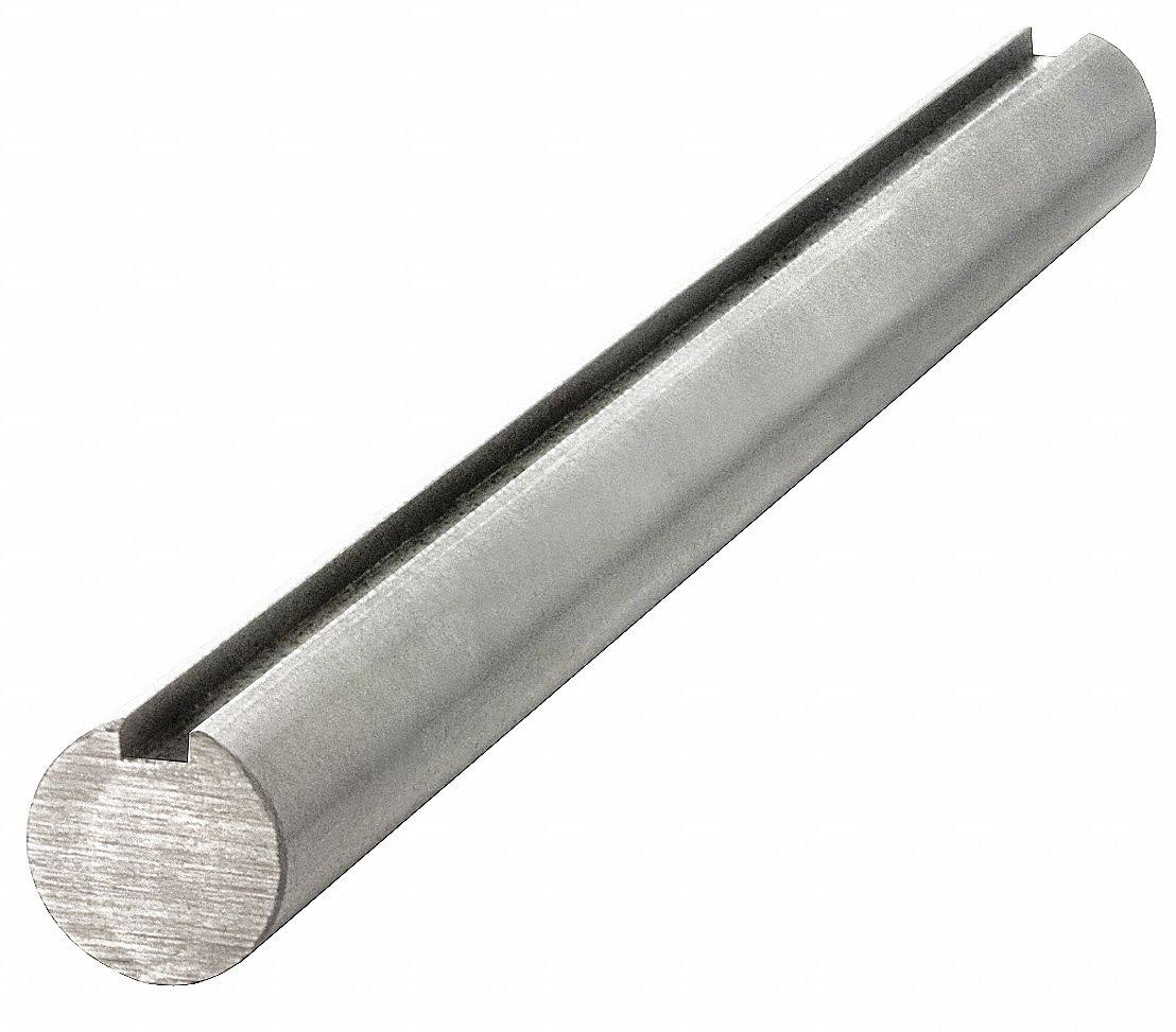 Carbon Steel Grade 1045 Keyed Shaft, Diameter 1-3/8 C39420