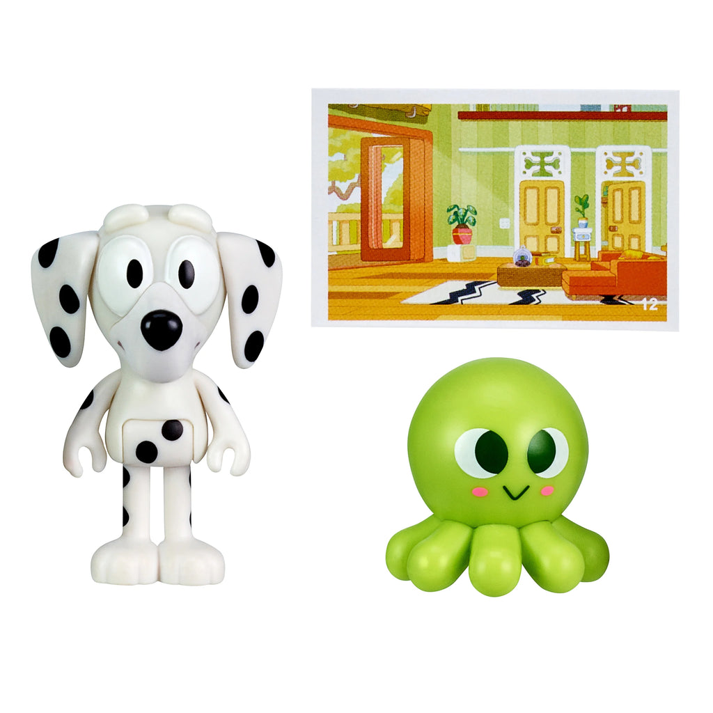 Bluey Story Starter Pack, 1 2-3" Plastic Toy Figure and Accessory, Multi-Color A64150