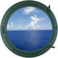 Seaworn Green Ship Porthole Window 24 J234
