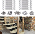 10 Set 1/8 Cable Railing Kit Hardware Heavy Duty Turnbuckle M5 Eye to Eye Stainless Steel E212210