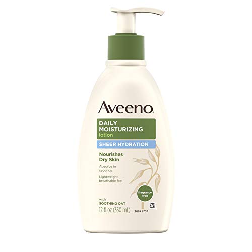 Sheer Hydration Daily Moisturizing Lotion With Soothing Oat, Fragrance-Free Body Moisturizer, 12 Fl. Oz H8789