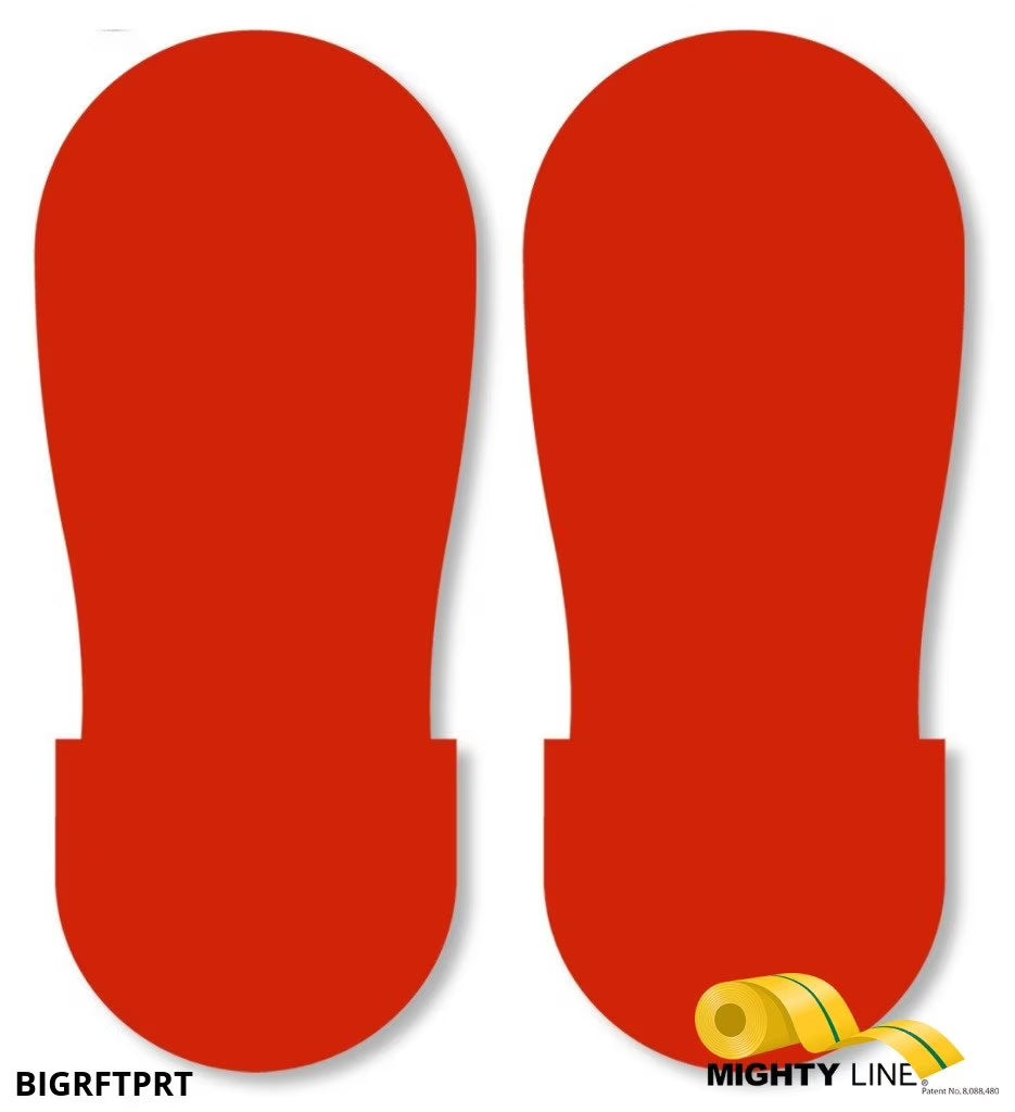 RED Footprint - Pack of 50 W964