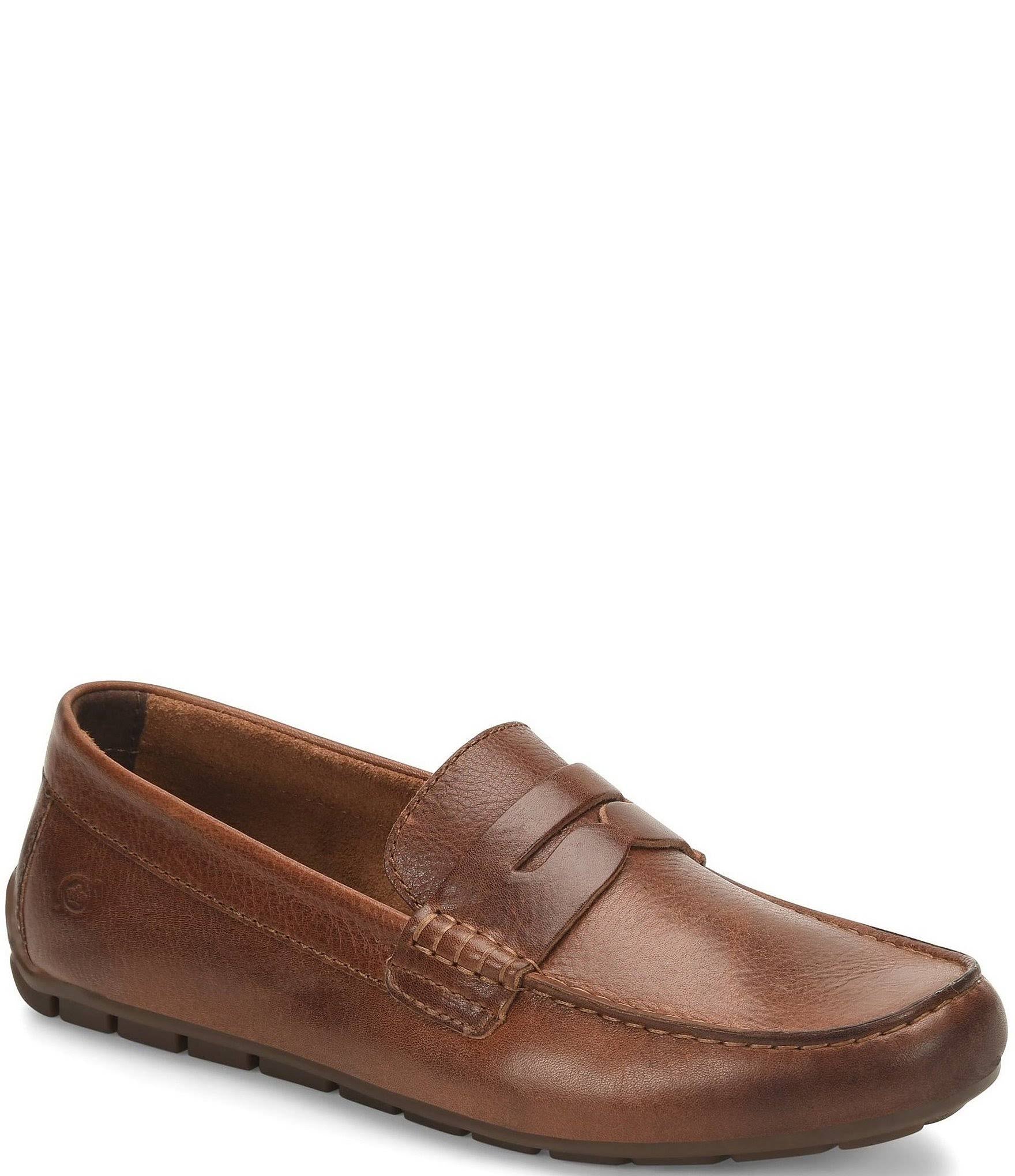 Dark Tan Men&s Shoes Q920