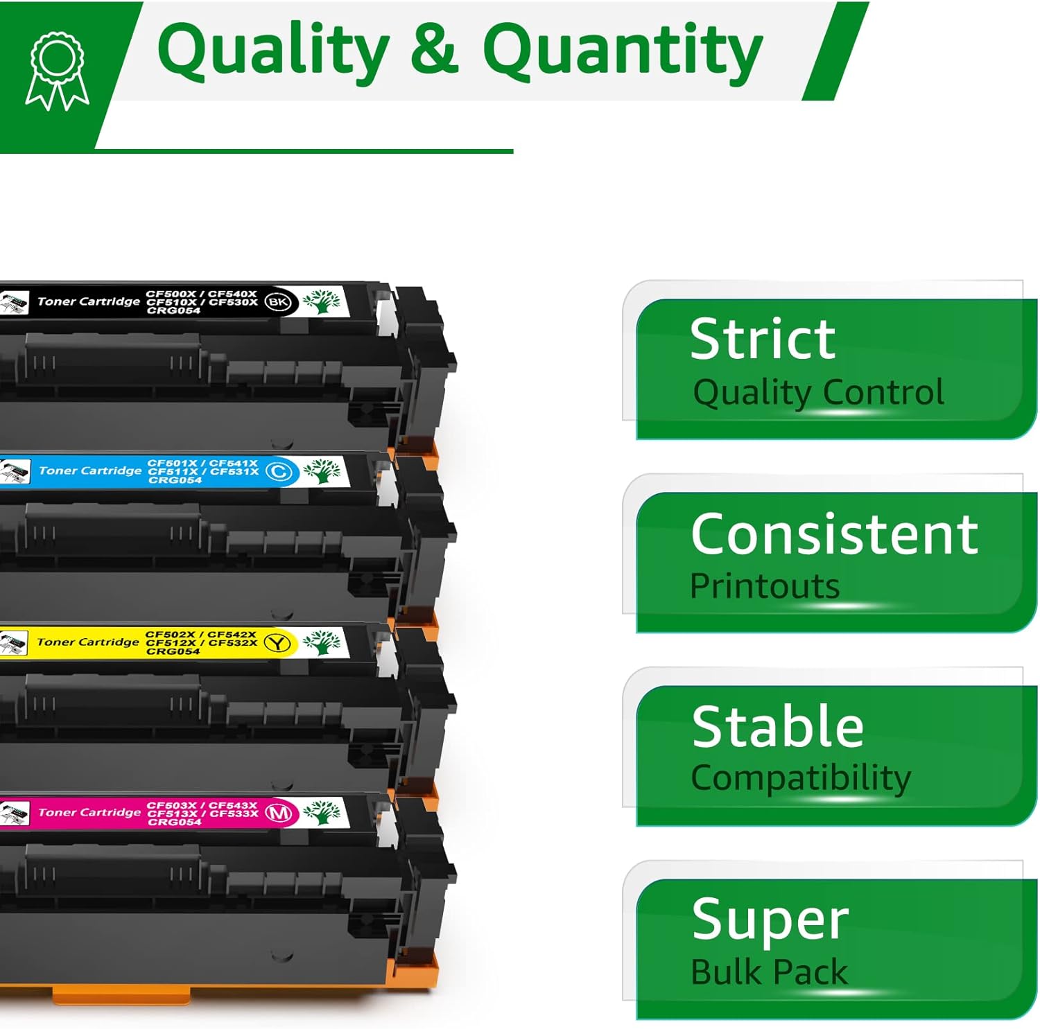 5 Packs Black Cyan Yellow Magenta Toner Cartridges B748192